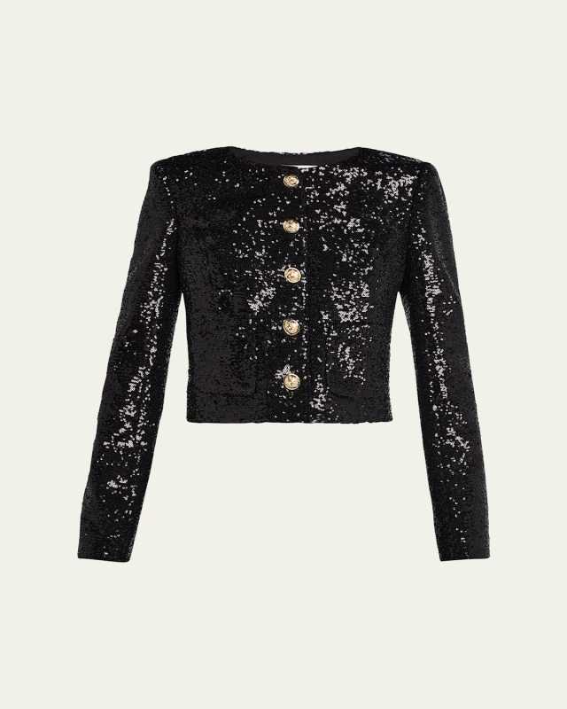 Randi Cropped Sequin Jacket